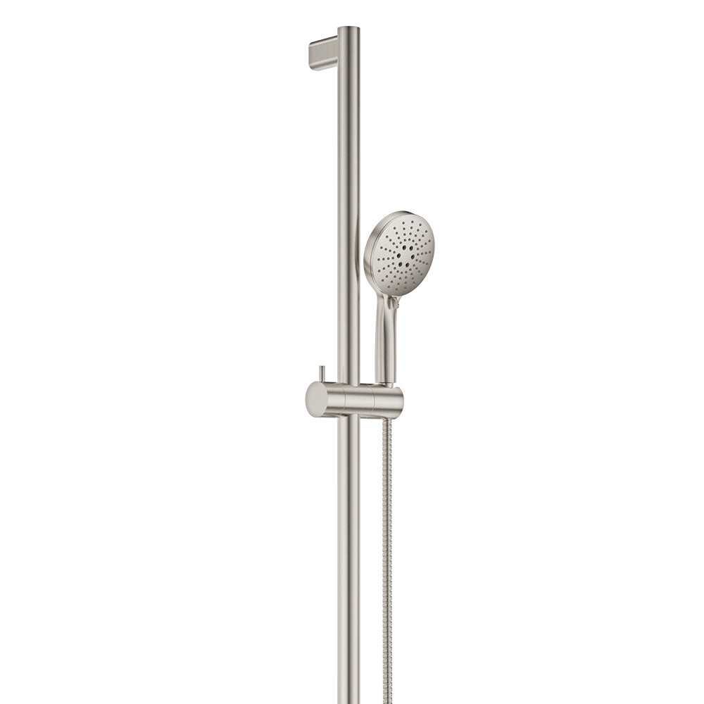 Fienza Care Inverted T Bar Rail Shower Set, Brushed Nickel