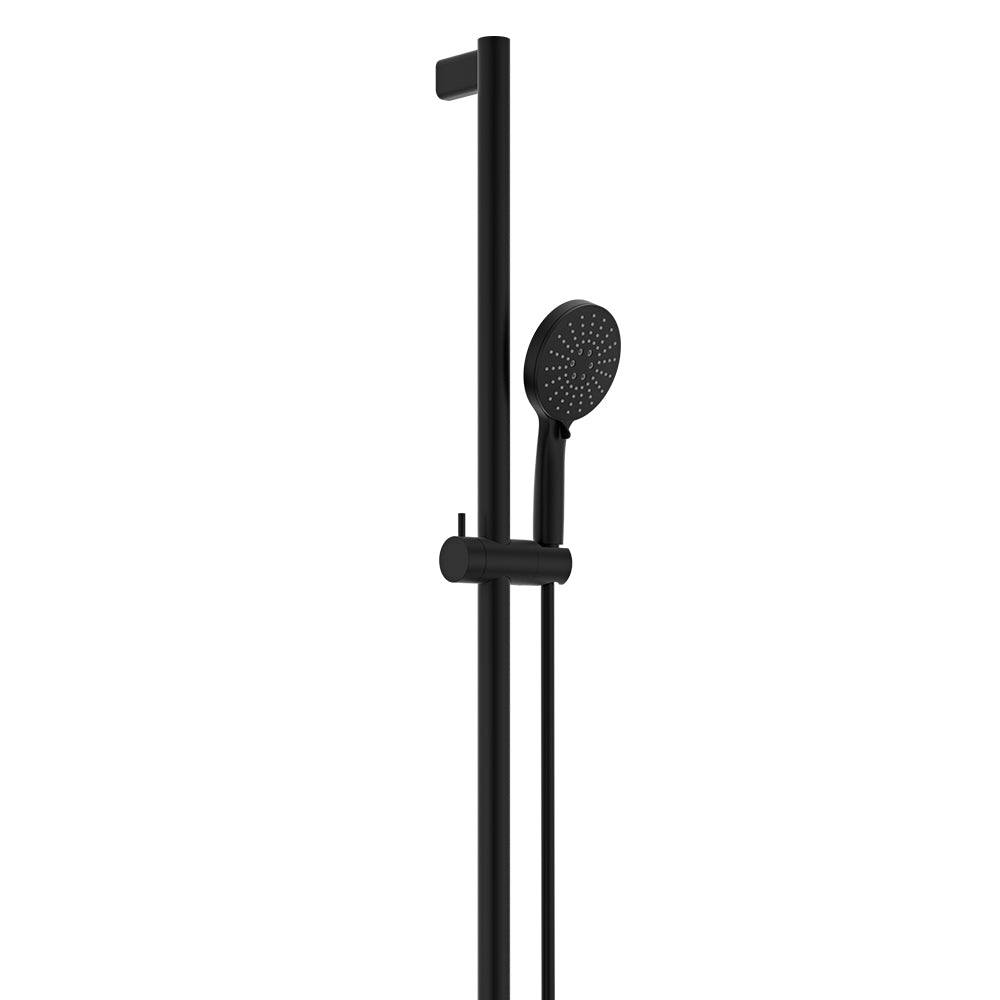 Fienza Care Inverted T Bar Rail Shower Set, Matte Black