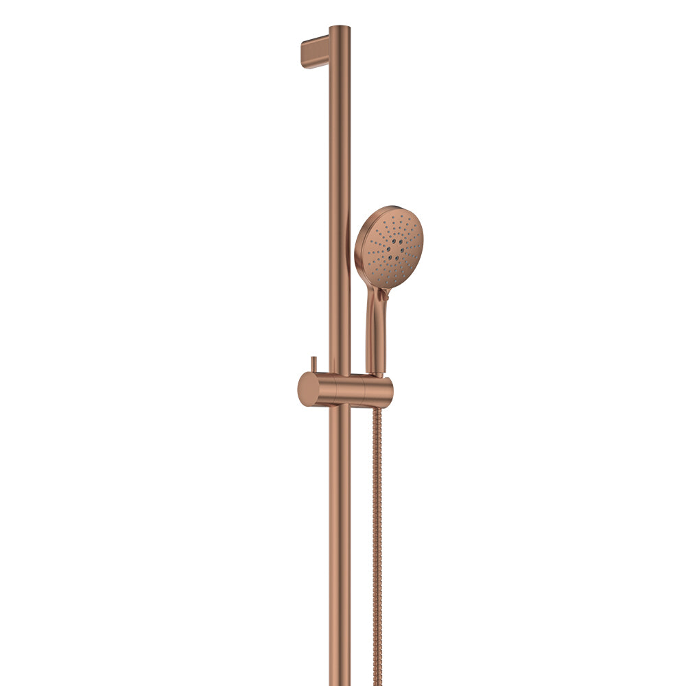 Fienza Care Inverted T Bar Rail Shower Set, Brushed Copper