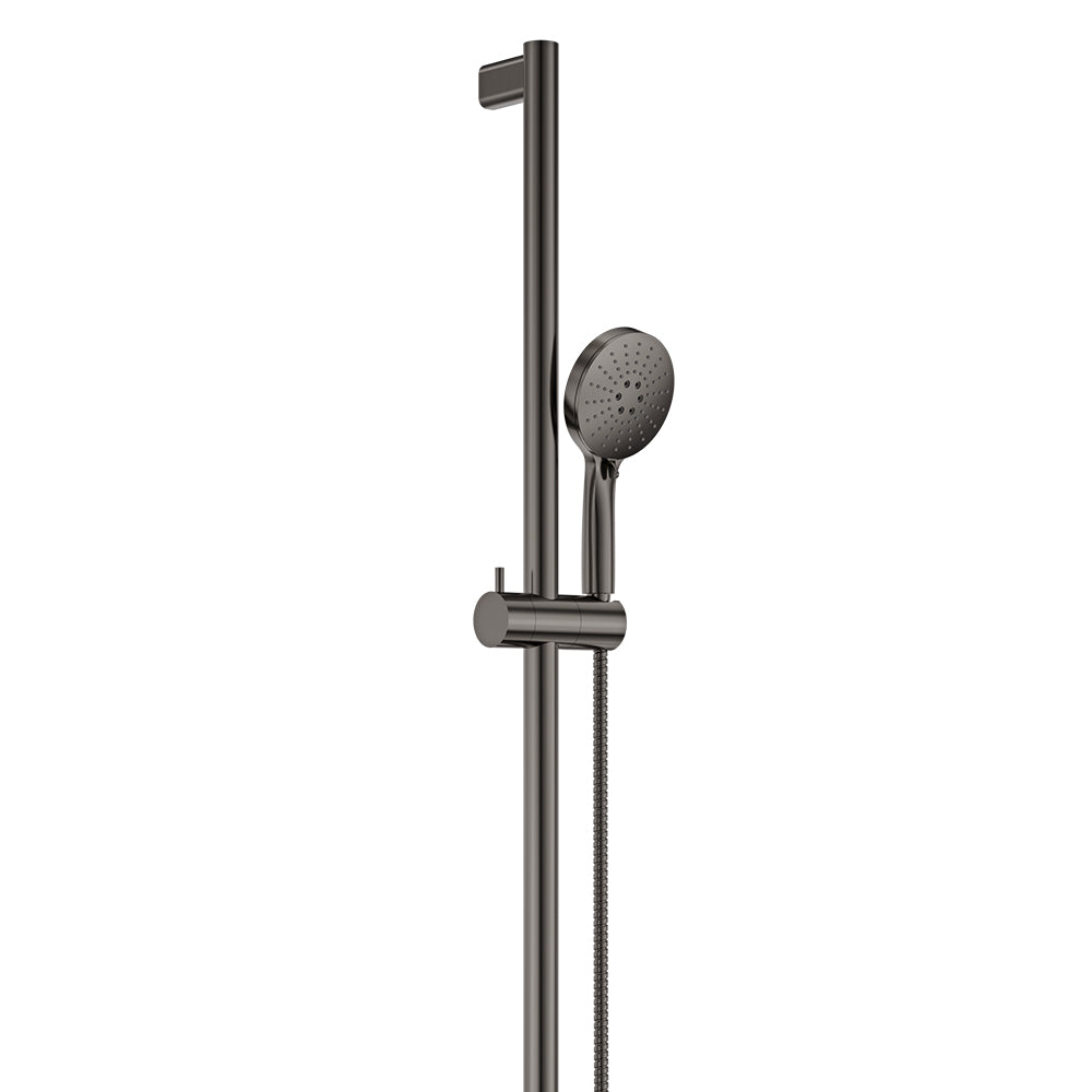 Fienza Care Inverted T Bar Rail Shower Set, Gun Metal