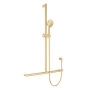 Fienza Care Inverted T Bar Rail Shower Set, Urban Brass