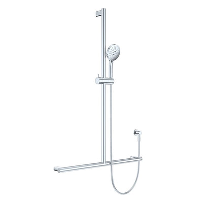Fienza Care Inverted T Bar Rail Shower Set, Chrome