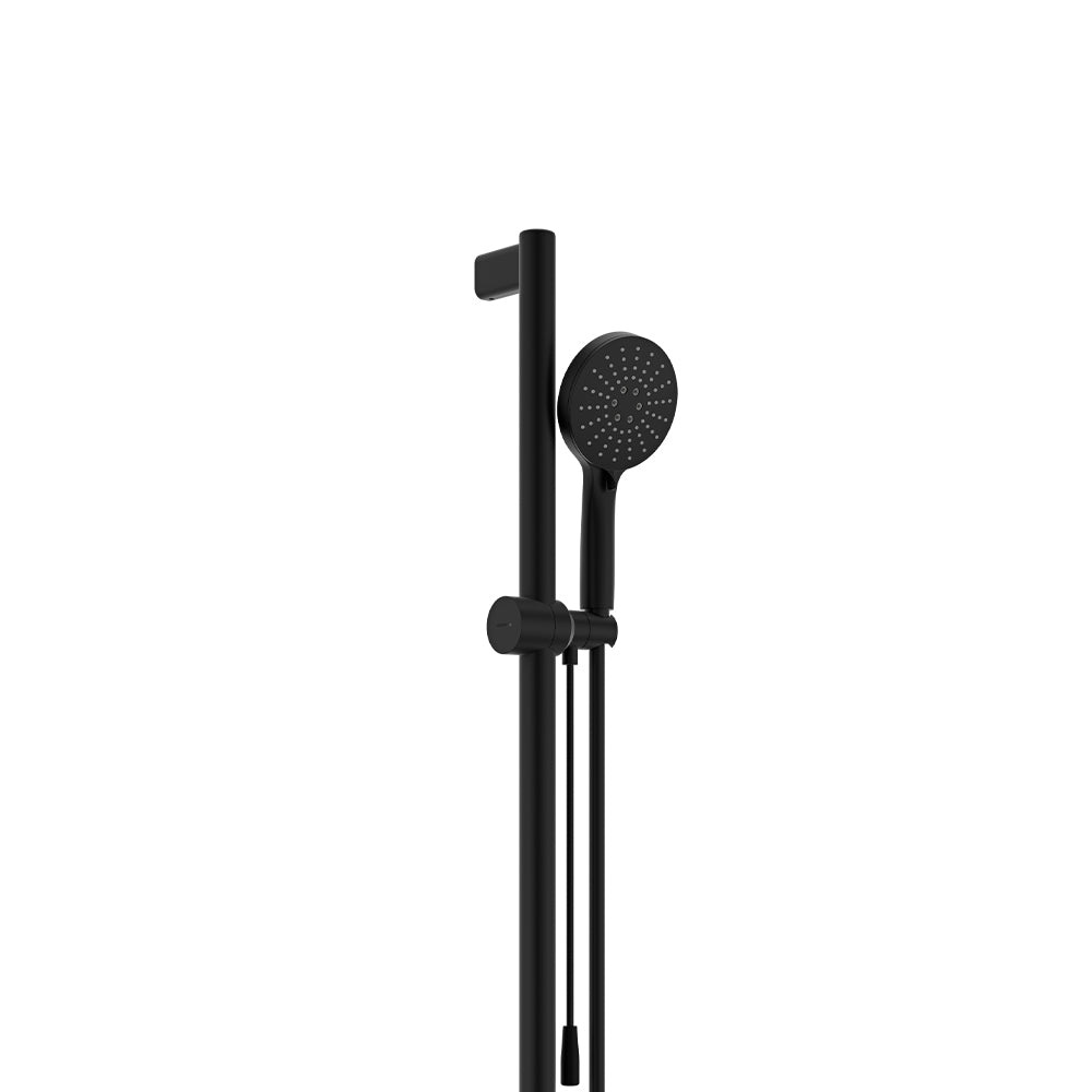 Fienza Care 900mm Rail Shower Set With Push/Pull Slider * *, Matte Black