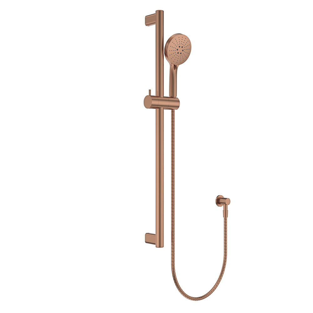 Fienza Care 900mm Rail Shower Set, Brushed Copper