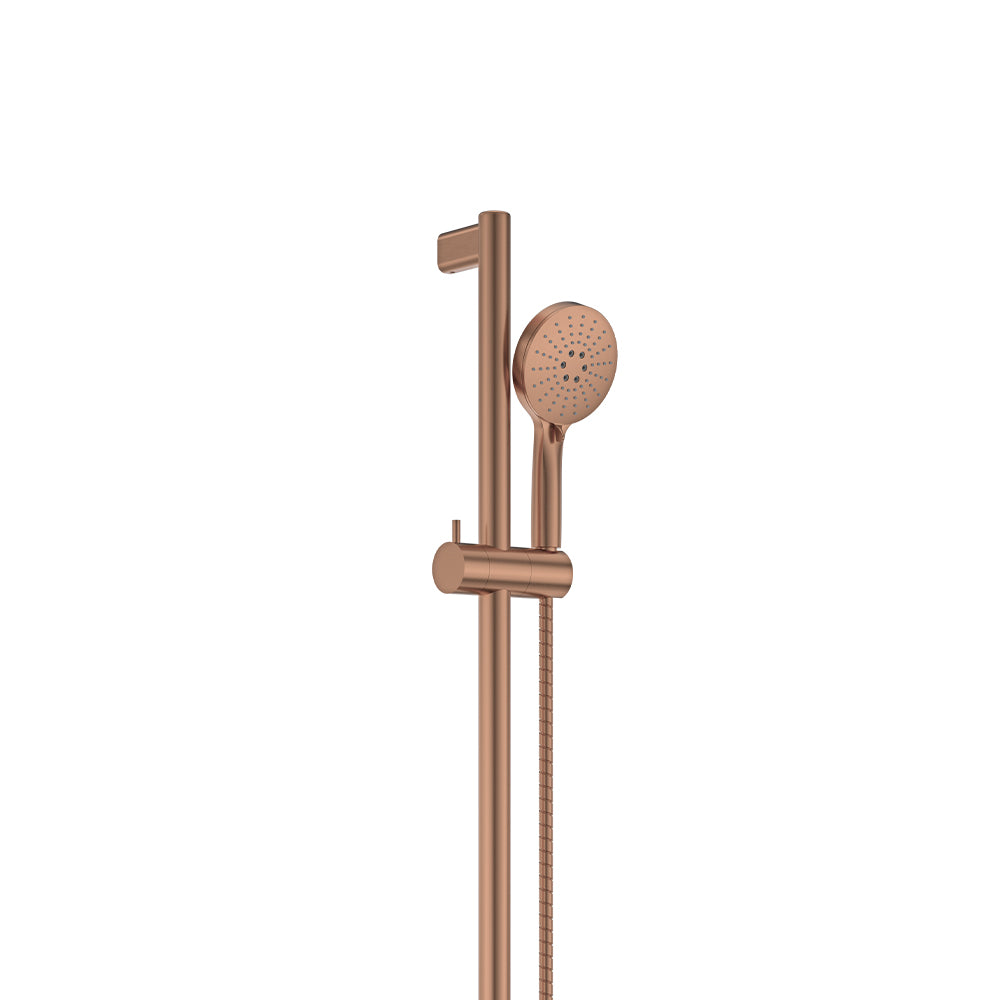 Fienza Care 900mm Rail Shower Set, Brushed Copper
