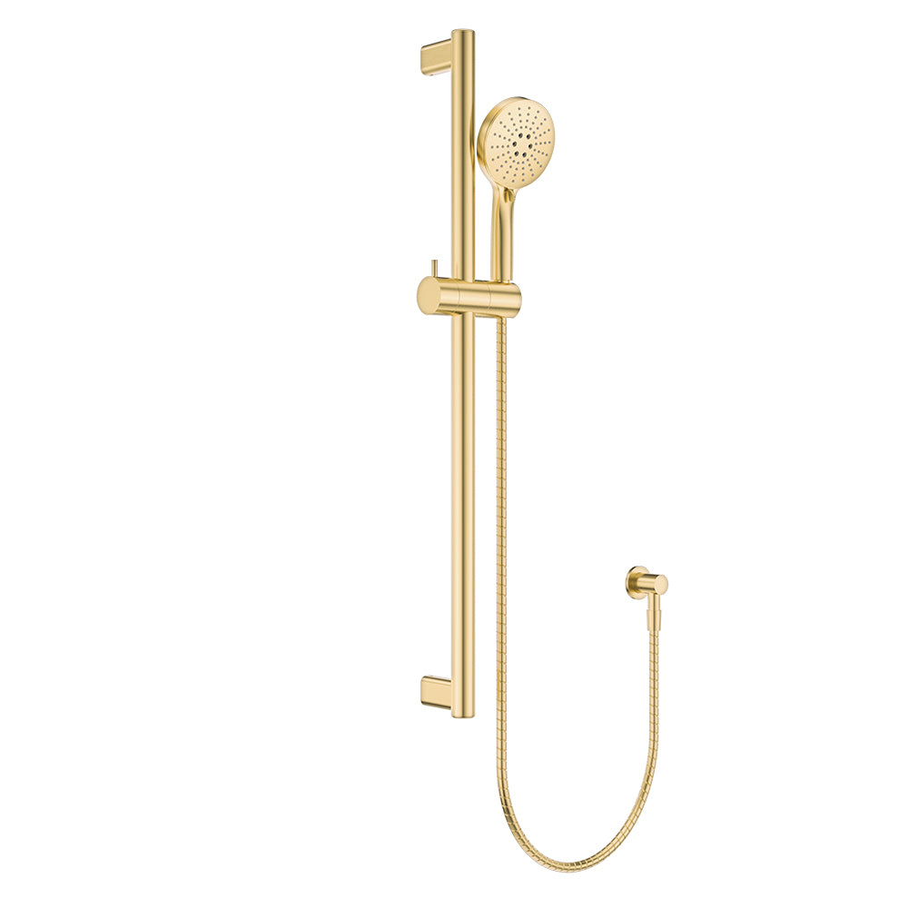 Fienza Care 900mm Rail Shower Set, Urban Brass