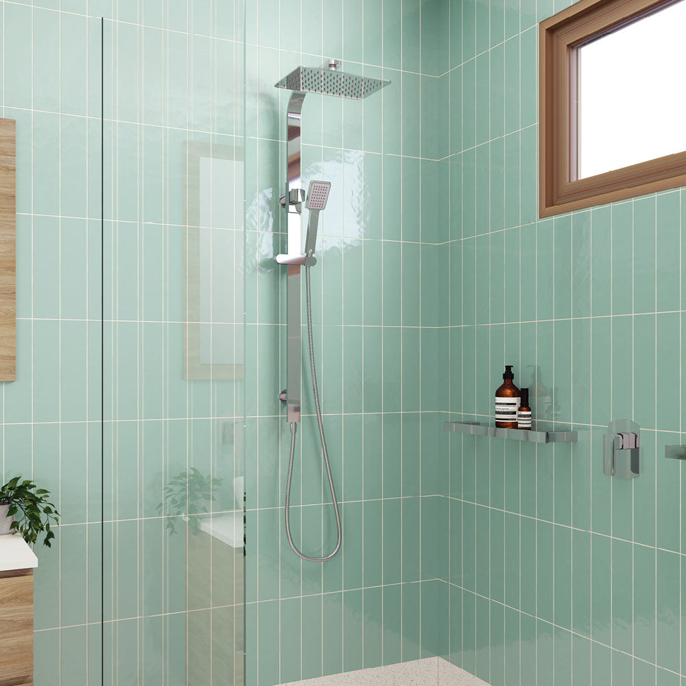 Fienza Koko Twin Rail Shower, Chrome