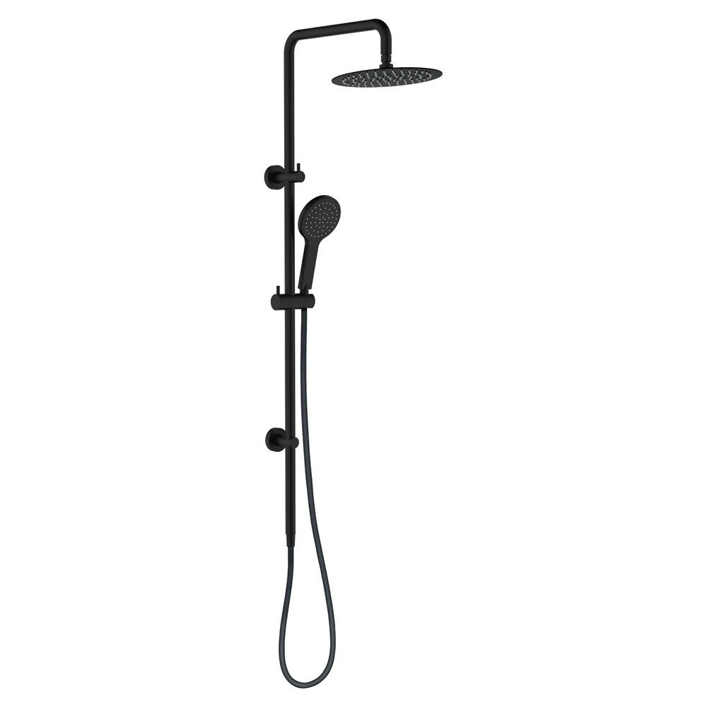 Fienza Kaya/Hustle Twin Rail Shower, Matte Black