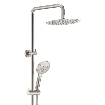 Fienza Kaya/Hustle Twin Rail Shower, Brushed Nickel