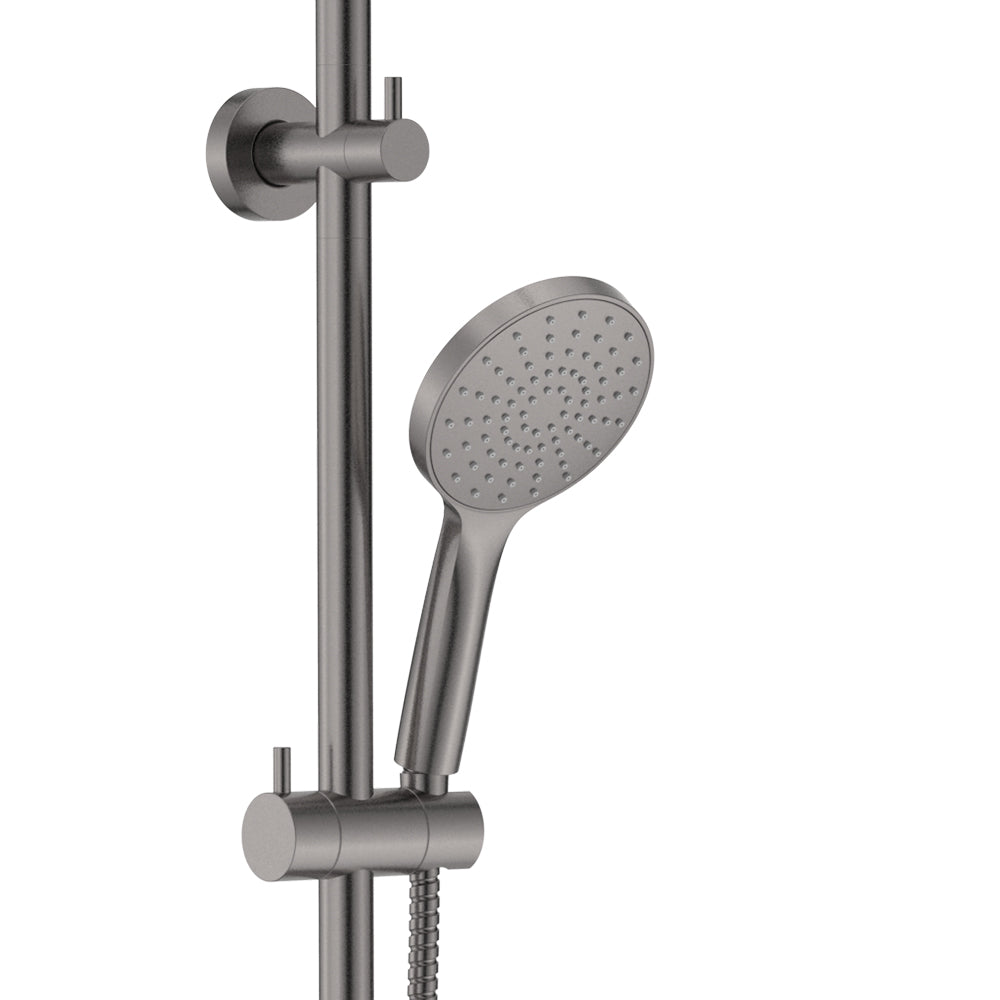 Fienza Kaya Twin Rail Shower, Gun Metal