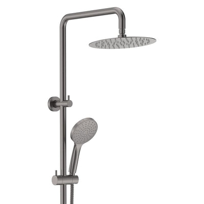 Fienza Kaya Twin Rail Shower, Gun Metal