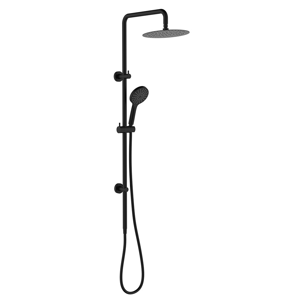 Fienza Kaya/Hustle Twin Rail Shower, Matte Black