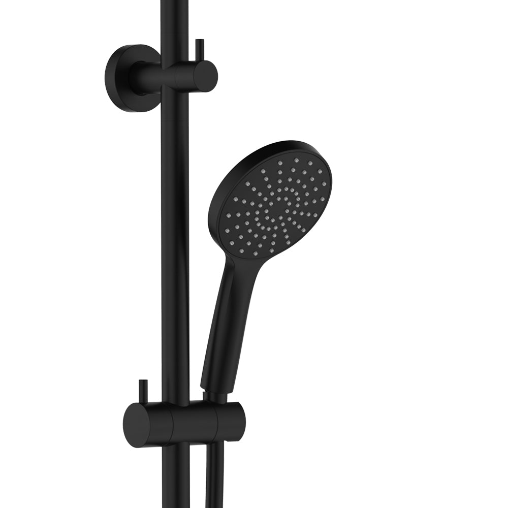 Fienza Kaya/Hustle Twin Rail Shower, Matte Black