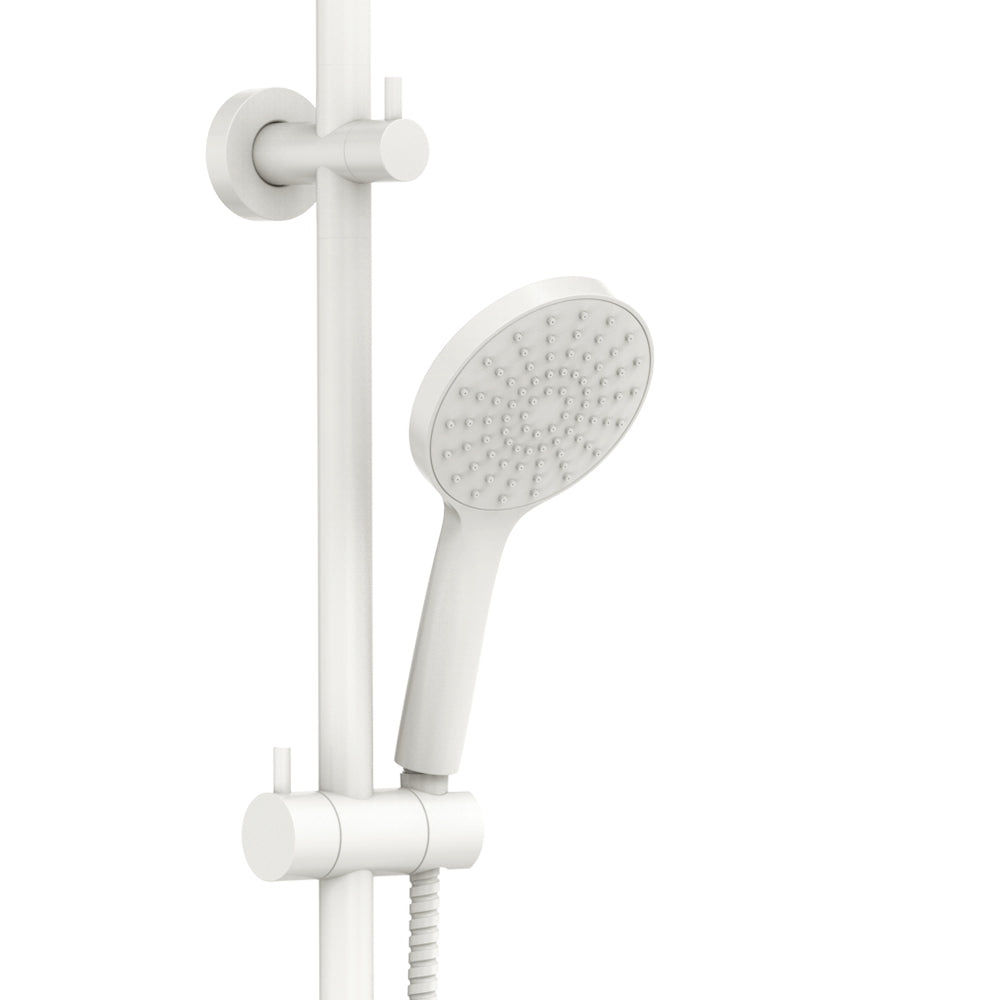 Fienza Kaya Twin Rail Shower, Matte White