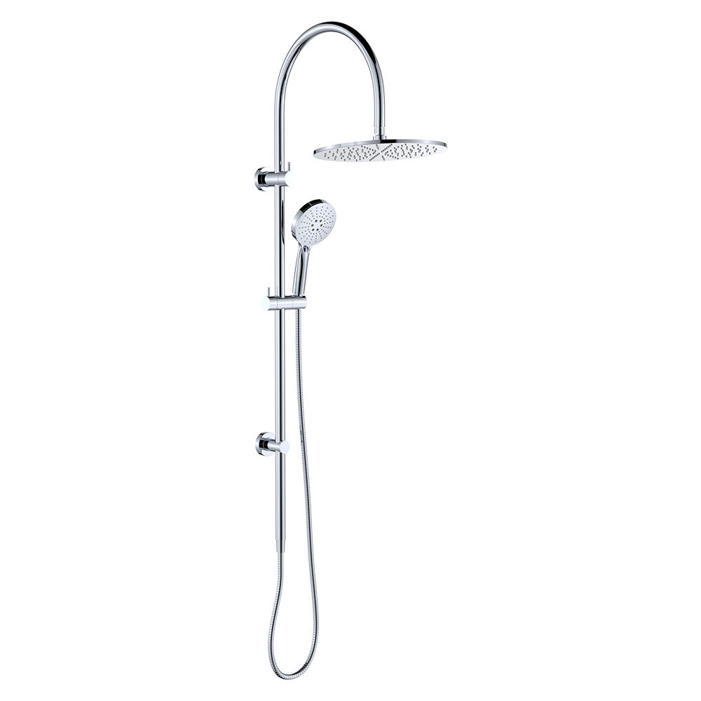 Fienza Empire Slim Curved Twin Shower, Chrome