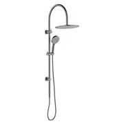 Fienza Empire Slim Curved Twin Shower, Gun Metal
