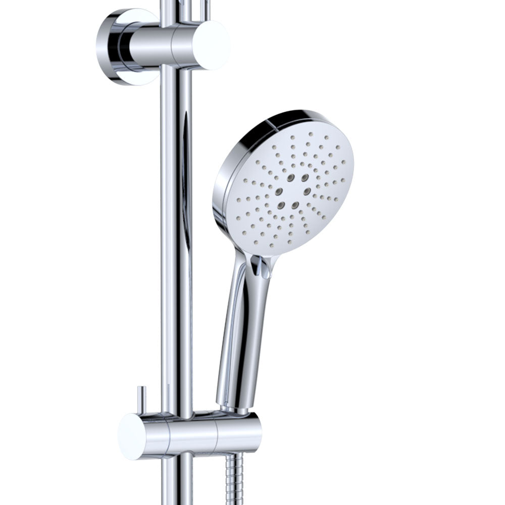 Fienza Empire Slim Curved Twin Shower, Chrome
