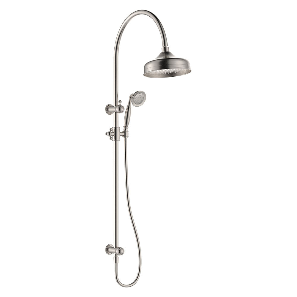 Fienza Lillian Twin Shower, Brushed Nickel