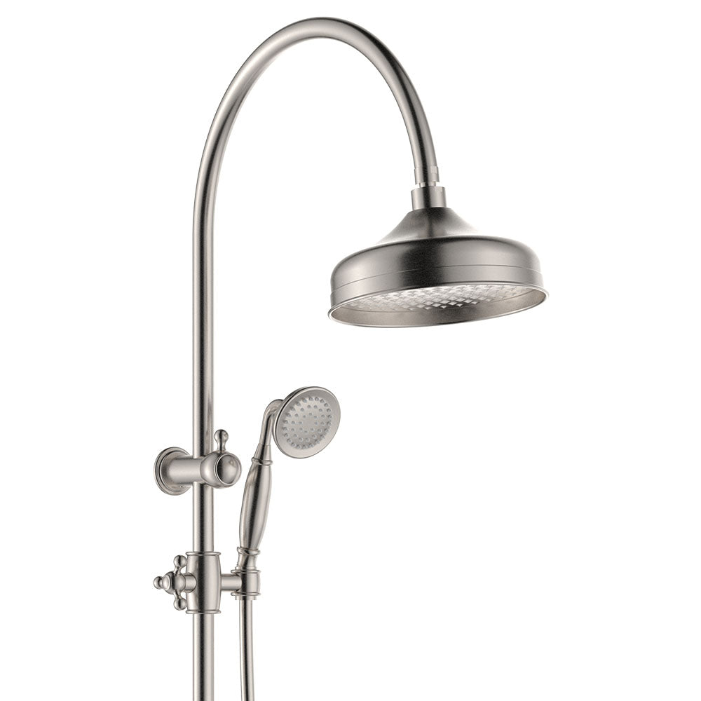 Fienza Lillian Twin Shower, Brushed Nickel