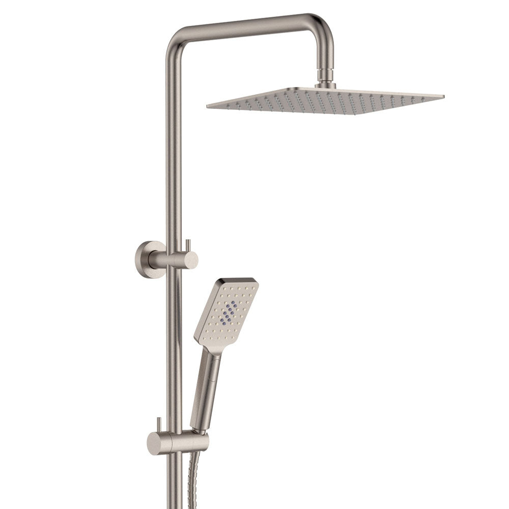Fienza Tono Twin Shower, Brushed Nickel