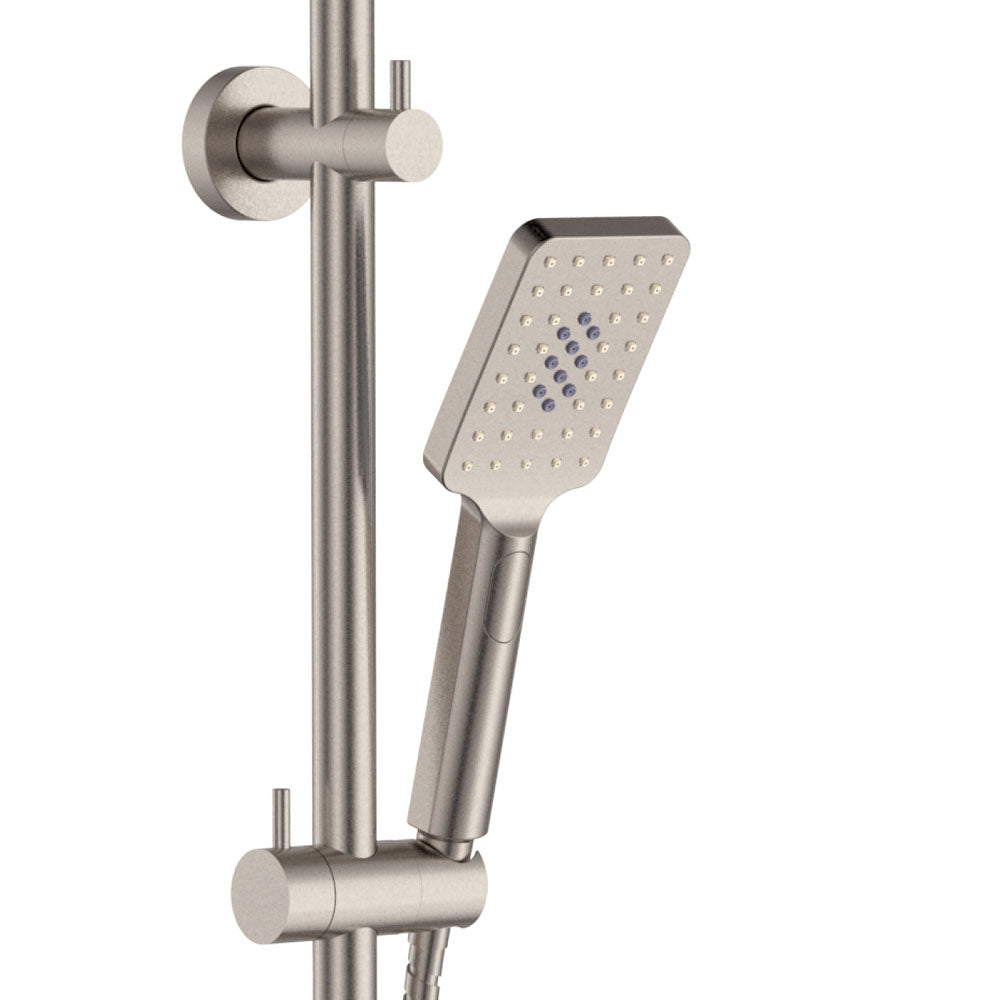 Fienza Tono Twin Shower, Brushed Nickel