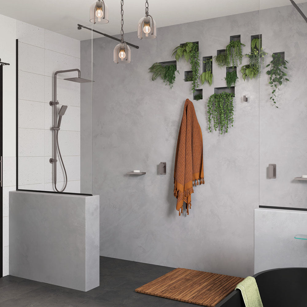 Fienza Tono Twin Shower, Gun Metal