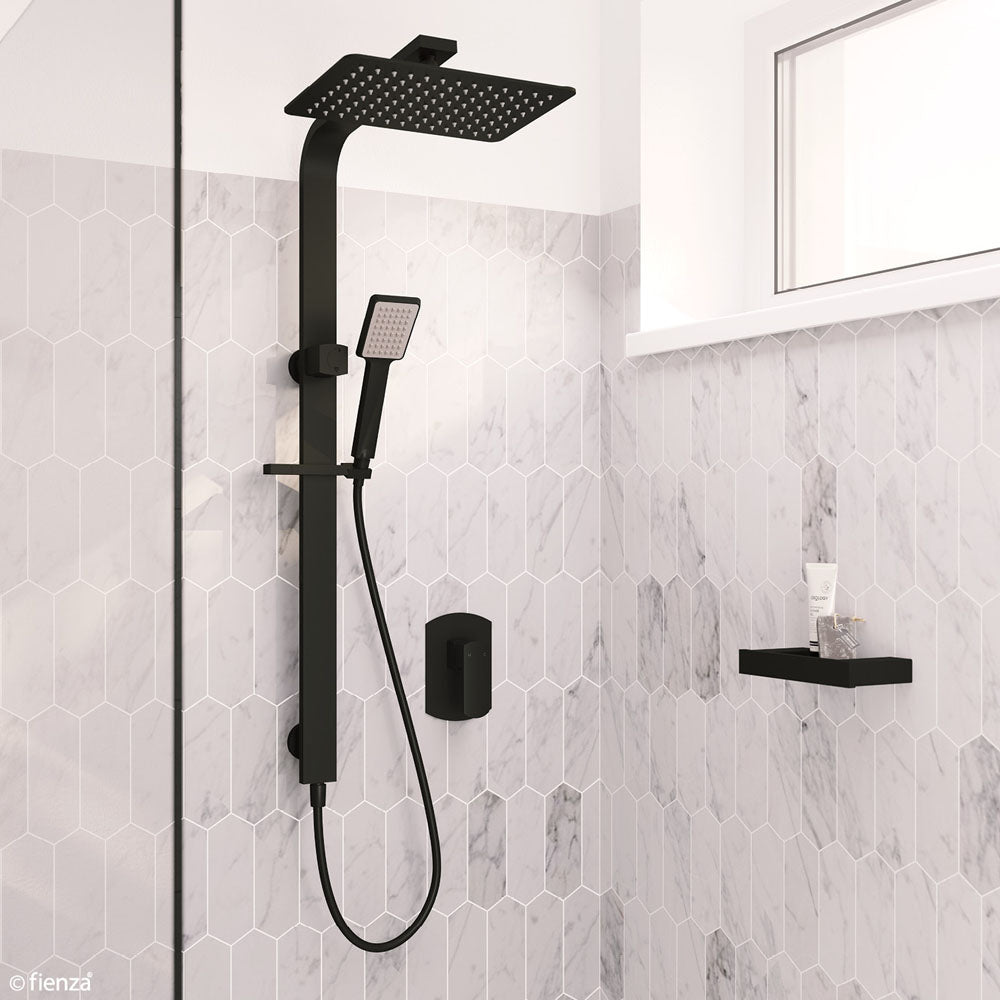 Fienza Koko Deluxe Twin Shower, Matte Black