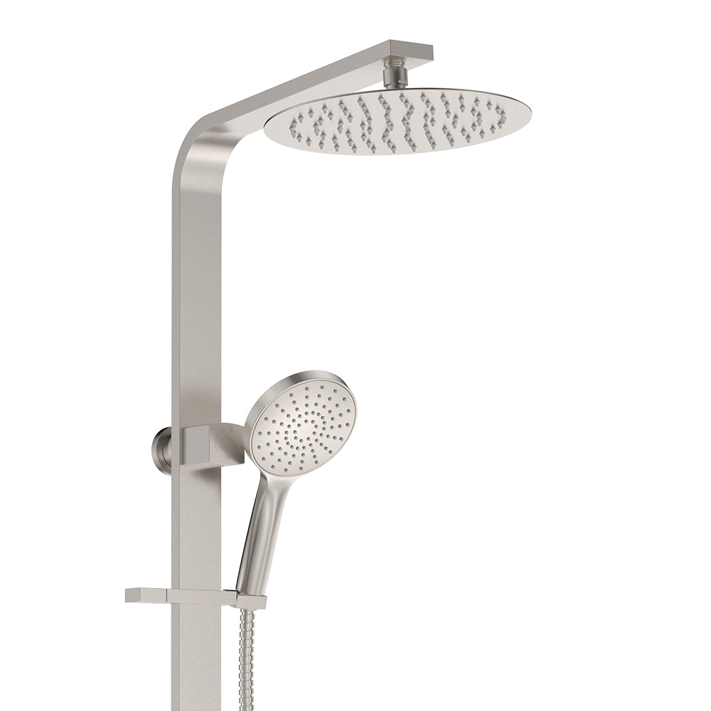 Fienza Kaya Deluxe Twin Shower, Brushed Nickel