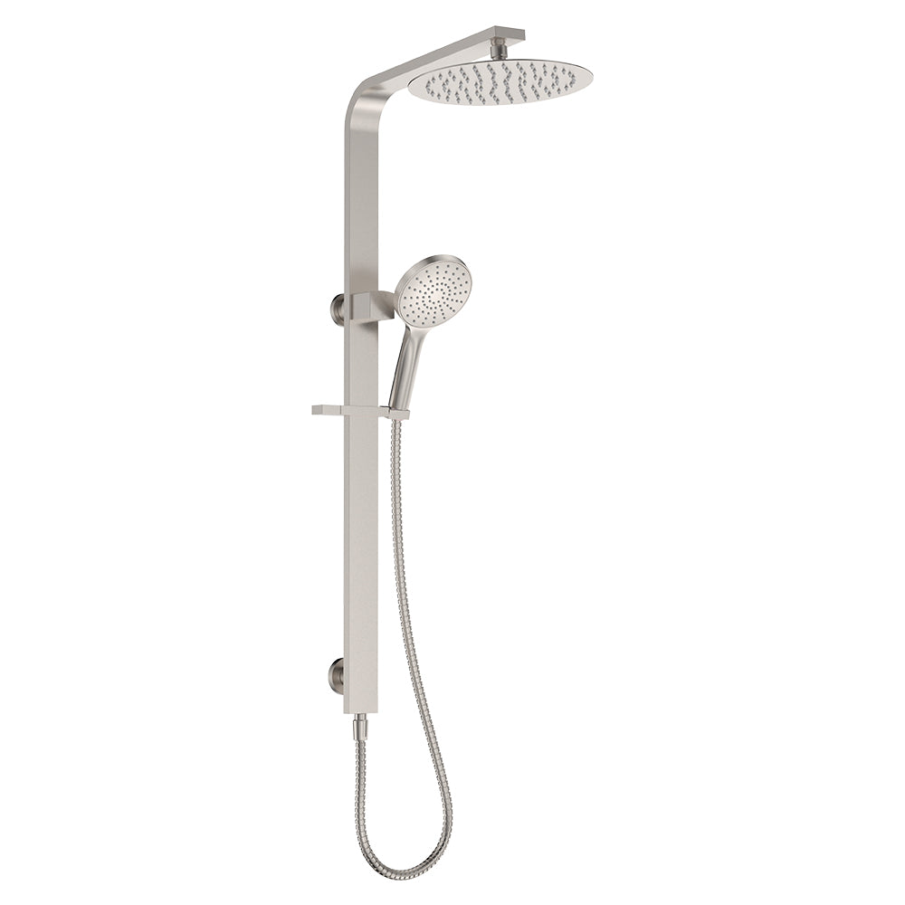 Fienza Kaya Deluxe Twin Shower, Brushed Nickel