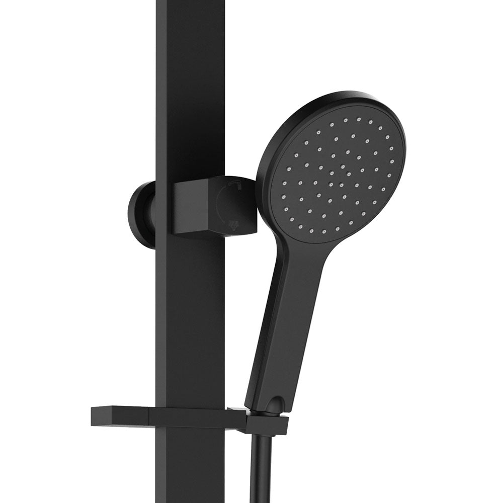 Fienza Kaya Deluxe Twin Shower, Matte Black
