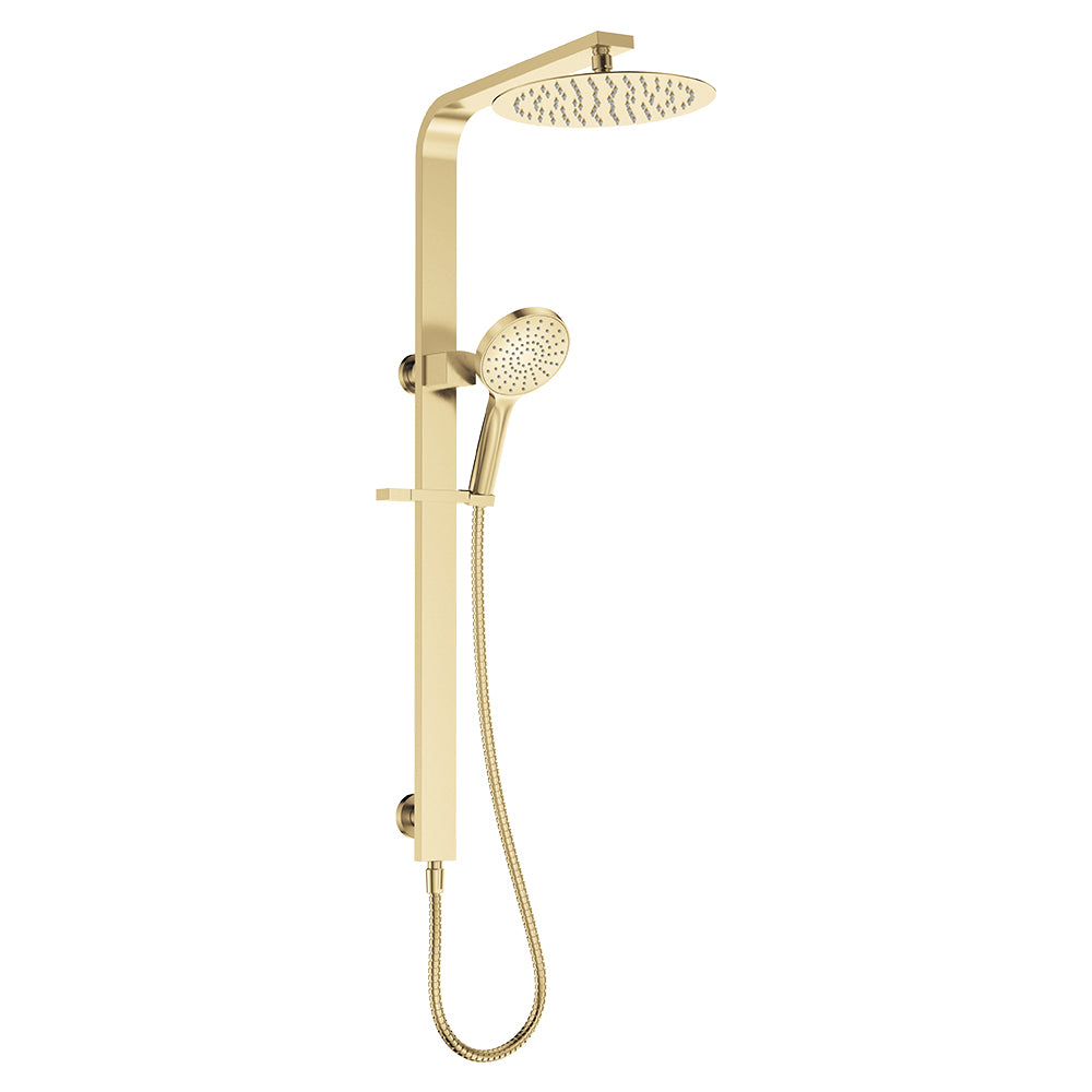 Fienza Kaya Deluxe Twin Shower, Urban Brass