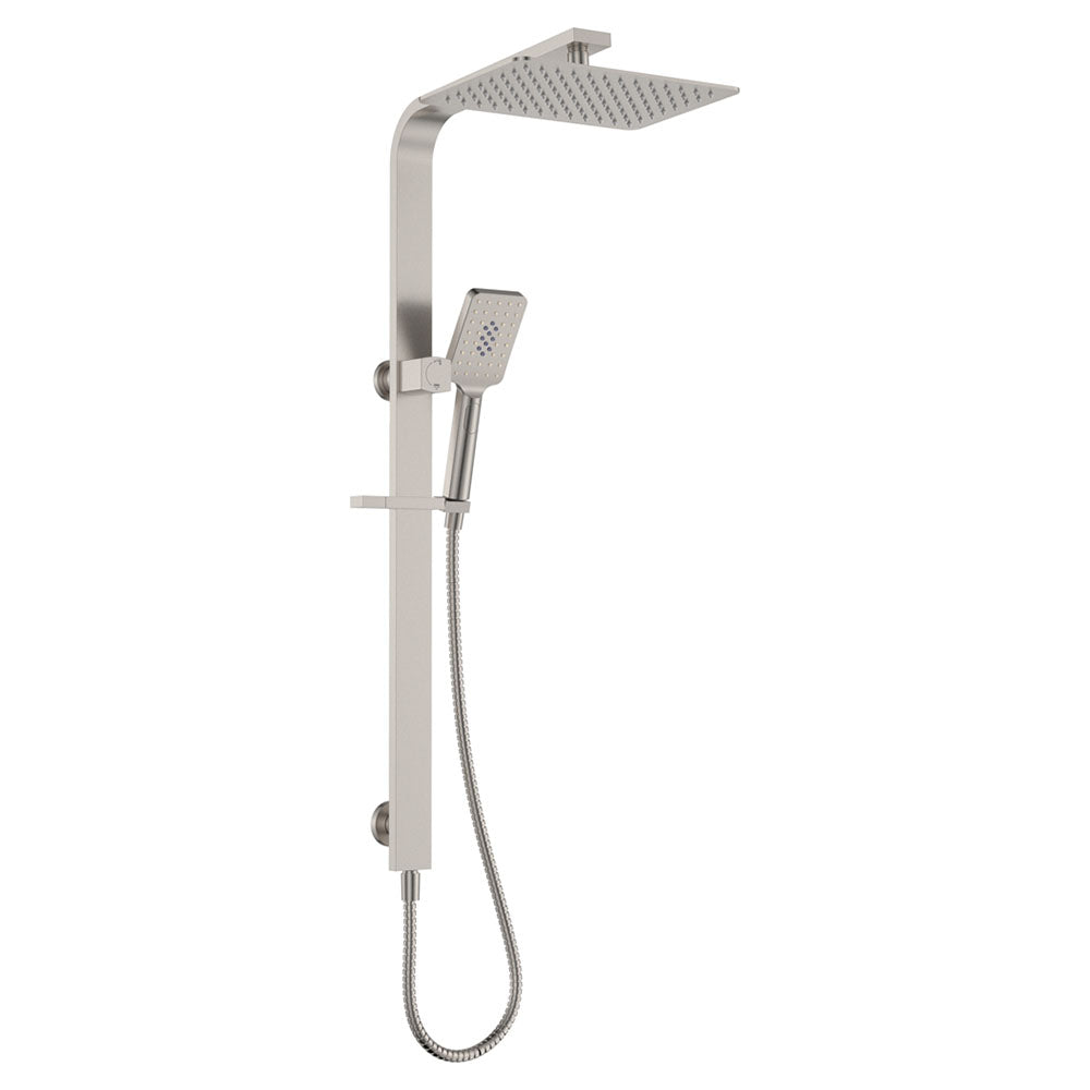 Fienza Tono Deluxe Twin Shower, Brushed Nickel