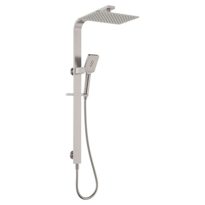 Fienza Tono Deluxe Twin Shower, Brushed Nickel