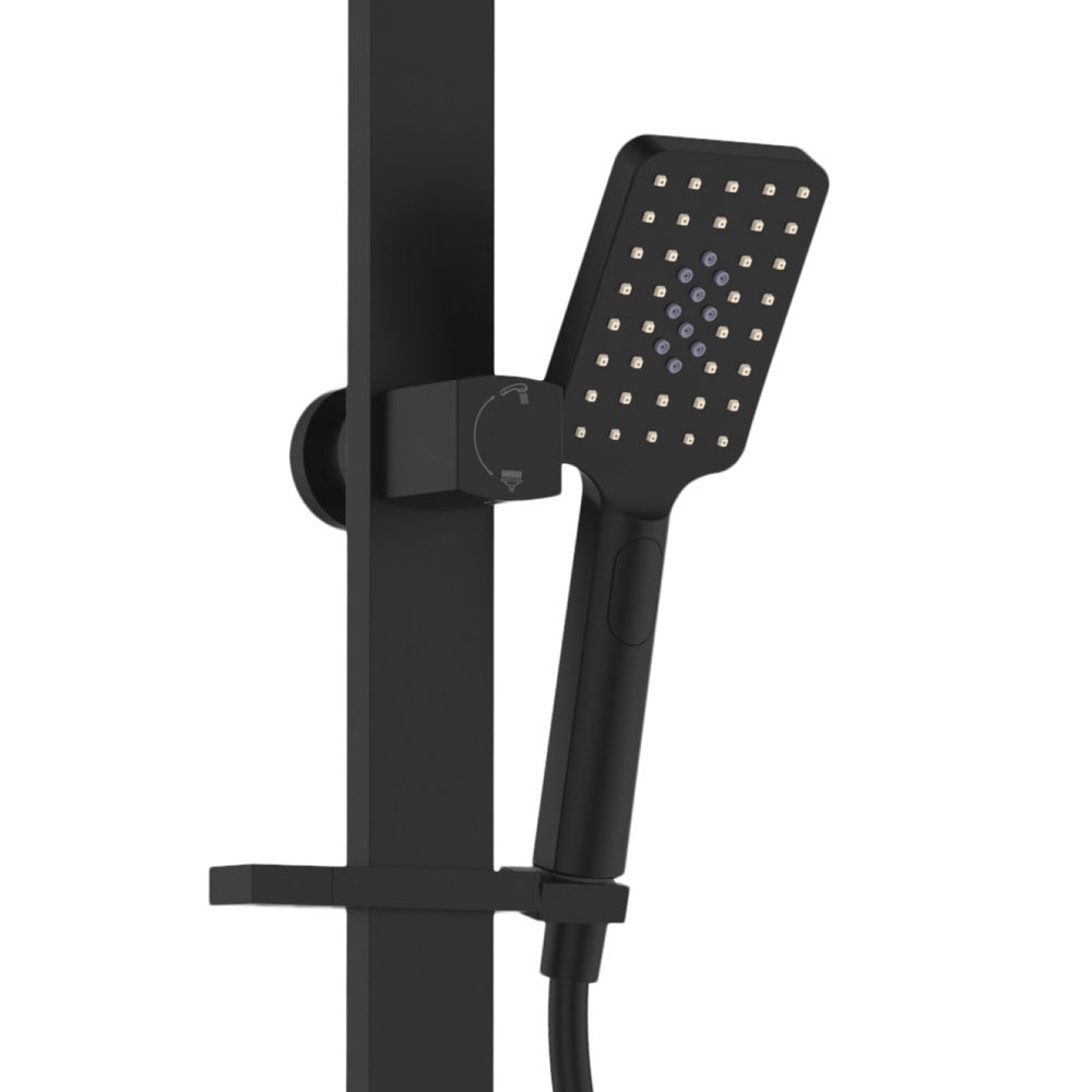 Fienza Tono Deluxe Twin Shower, Matte Black
