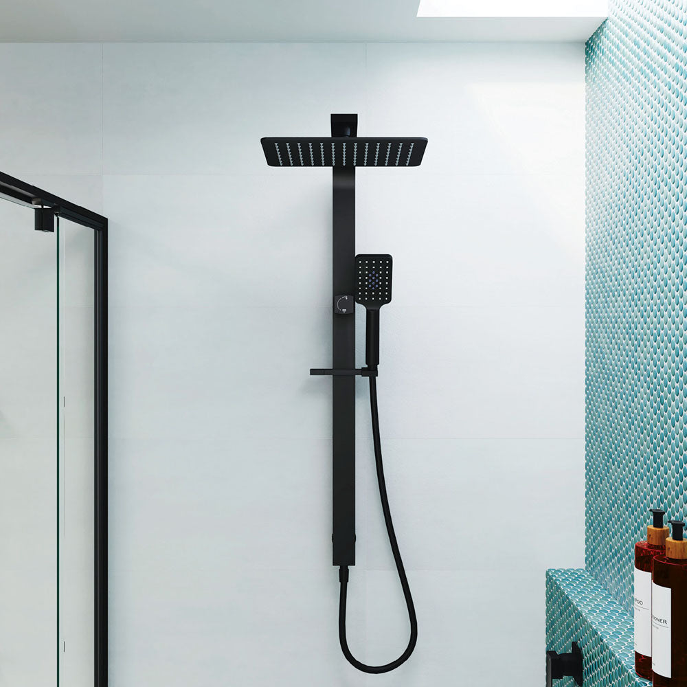 Fienza Tono Deluxe Twin Shower, Matte Black