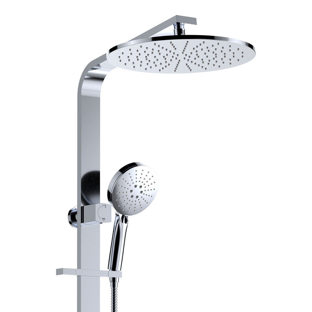 Fienza Empire Slim Deluxe Twin Shower, Chrome