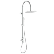 Fienza Kaya Outdoor Twin Shower Set Wall Mounted Inc Mixer 300mm Showerhead, Brushed Stainless Steel