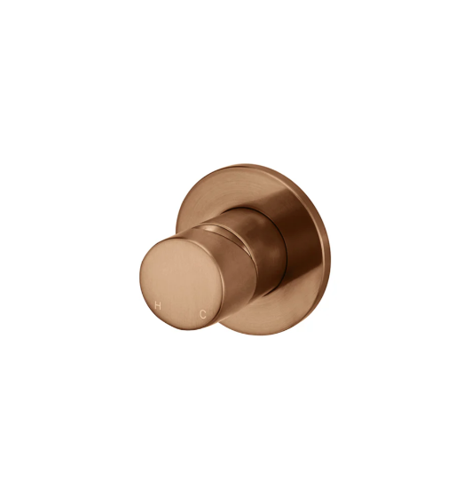 Meir Round Wall Mixer Pinless Handle Finish Kit, Lustre Bronze