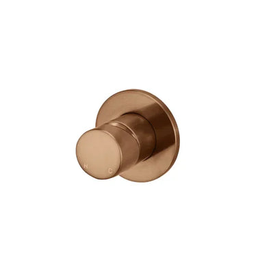 Meir Round Wall Mixer Pinless Handle Finish Kit, Lustre Bronze