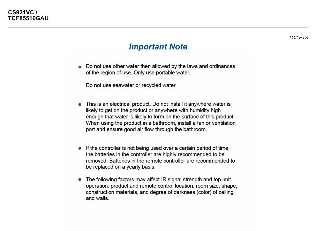 TOTO Neorest AS Luxurious Smart Toilet (CS921VC/TCF85510GAU)