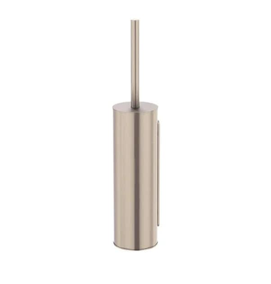 Meir Round Toilet Brush and Holder, Champagne