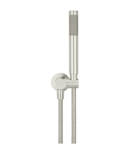 Meir Round Hand Shower on Swivel Bracket, Brushed Nickel