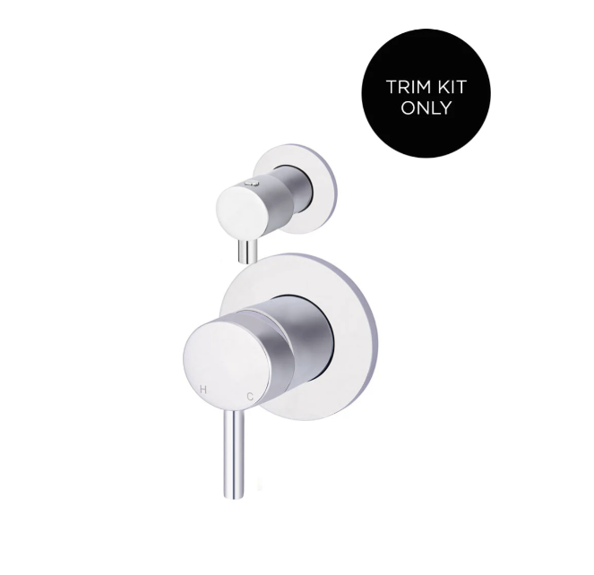 Meir Round Diverter Mixer Finish Kit, Polished Chrome