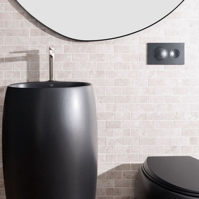 Fienza RAK Cloud Basin Freestanding 1TH 500 x 900mm No Overflow, Matte Black