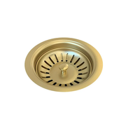 Meir Sink Strainer and Waste Plug Basket with Stopper, Tiger Bronze