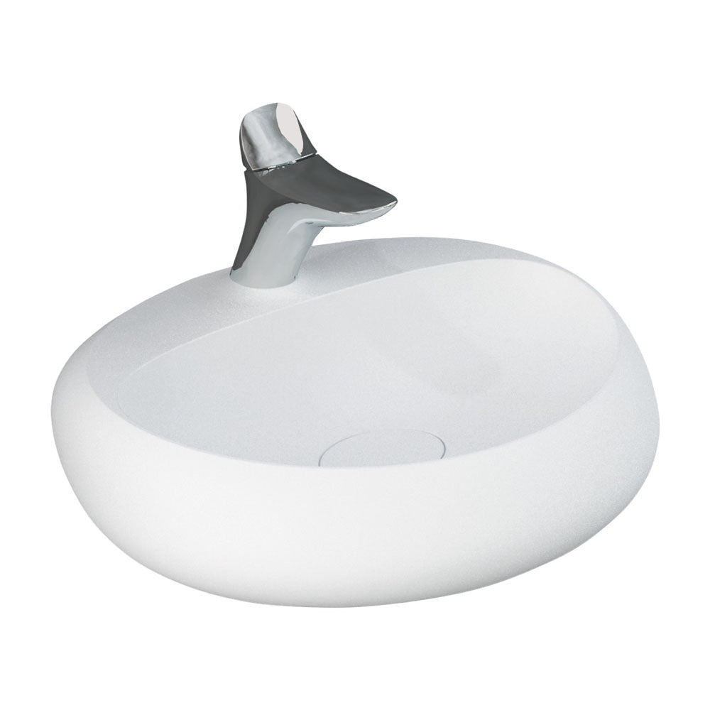 Fienza RAK Cloud Wall Hung Basin 1TH 550 x 425 x 150mm No Overflow, Matte White