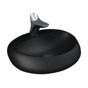 Fienza RAK Cloud Wall Hung Basin 1TH 550 x 426 x 150mm No Overflow, Matte Black