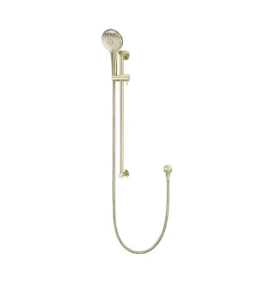 Meir Round Three Function Hand Shower on Rail Column, Tiger Bronze