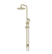 Meir Round Combination Shower Rail 200mm Rose, Three Function Hand Shower, Tiger Bronze