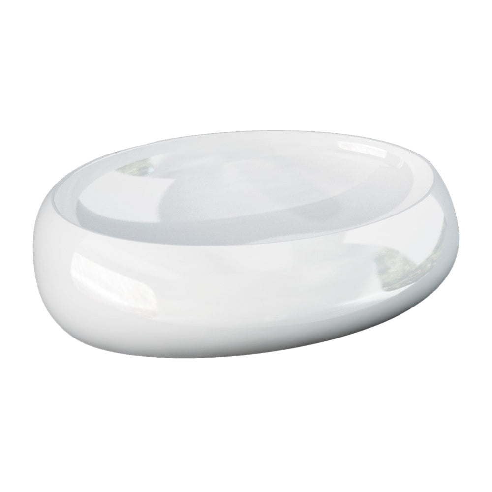 Fienza RAK Cloud Above Counter Basin NTH 580 x 400mm No Overflow, Alpine Gloss White